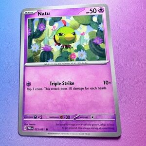 natu - 025/091 (common) — pokemon: paldean fates